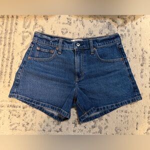 Abercrombie & Fitch A-Line Short Mid Rise Denim Shorts